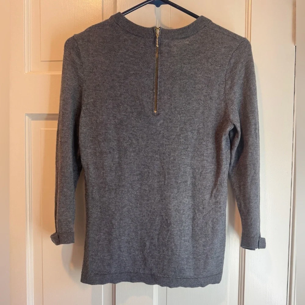 Kate Spade Grey Wool and Cashmere Knit Sweater